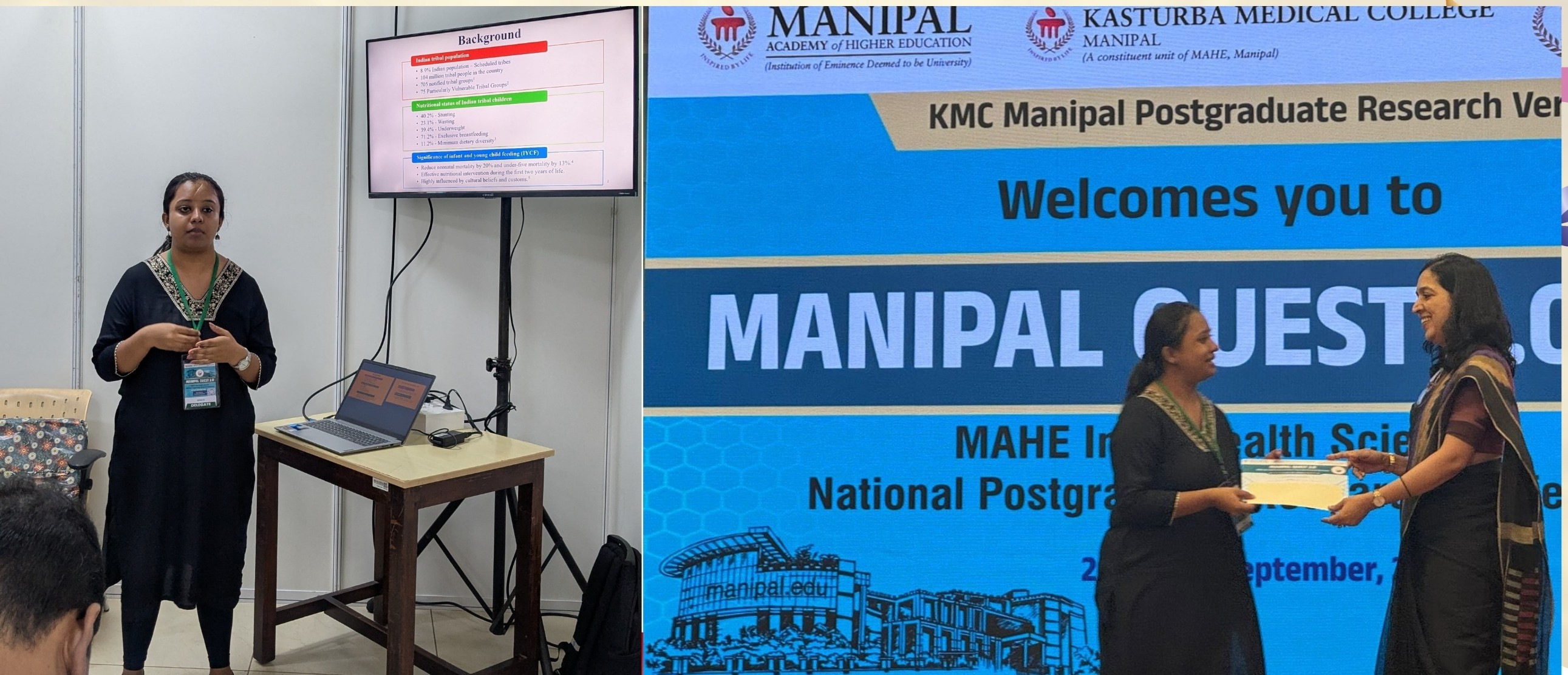 Dr Rithu S Secured Second Place in Scientific Oral Presentation - Manipal Quest 2.0: September 21, 2025 
