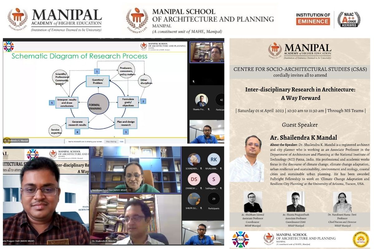 Webinar on Capacity Building: Interdisciplinary Research in Architecture- A way forward