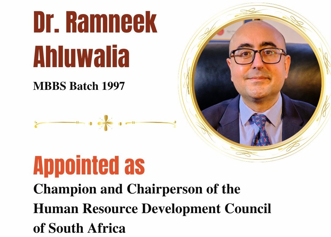 Alumni Achievement - Dr. Ramneek Ahluwalia