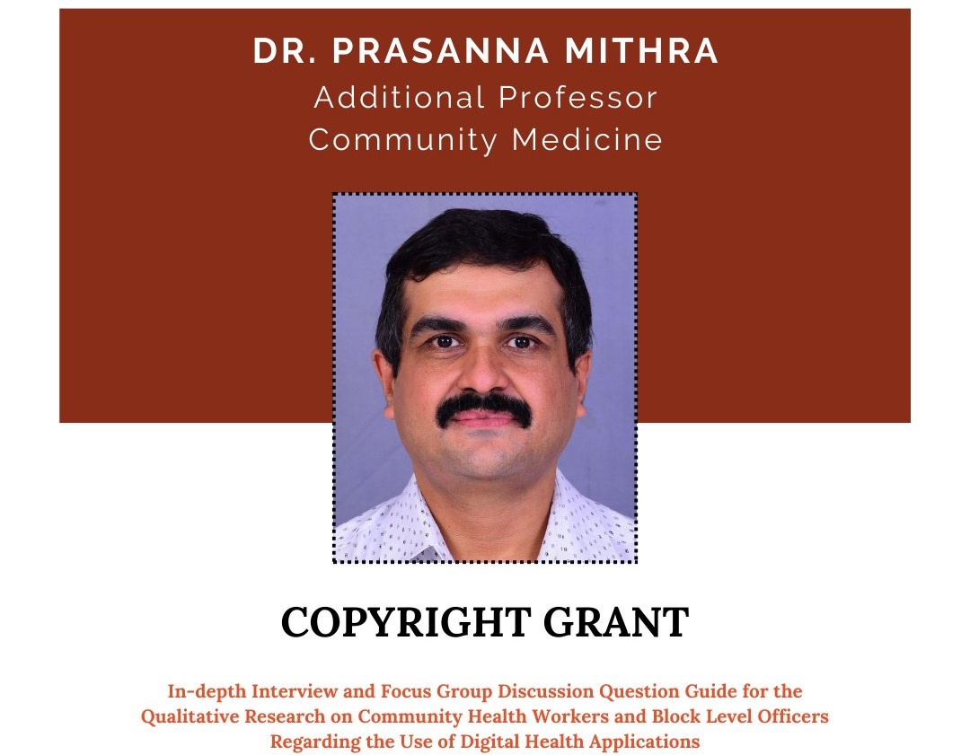 Faculty Achievement - Dr. Prasanna Mithra