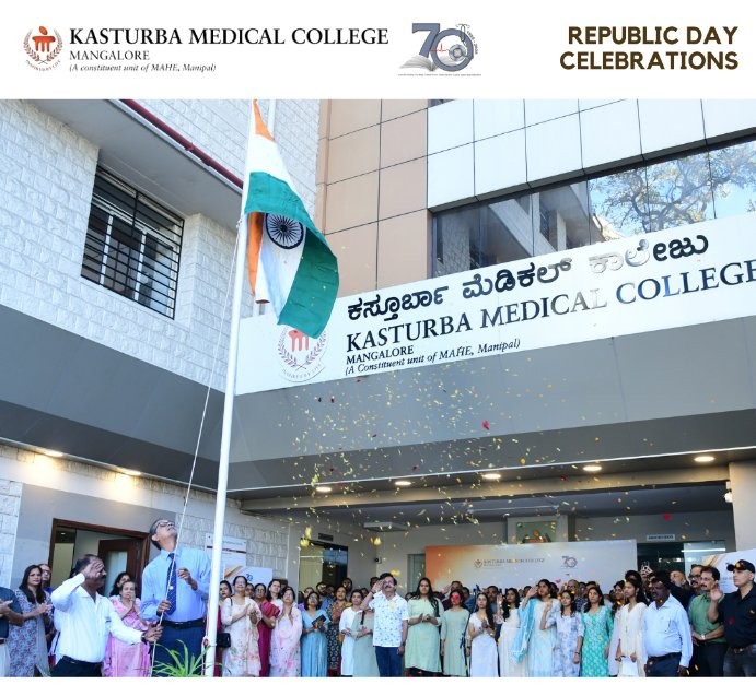 KMC Mangalore celebrated Republic Day with patriotic fervor