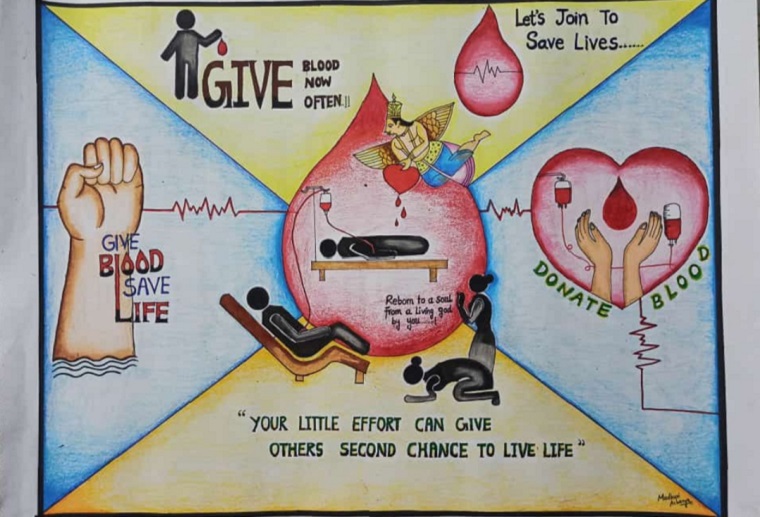 Donate Blood Save Country - Art Starts